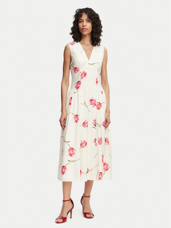 French Connection Rochie de vară Cressida 719S5 Alb Regular Fit