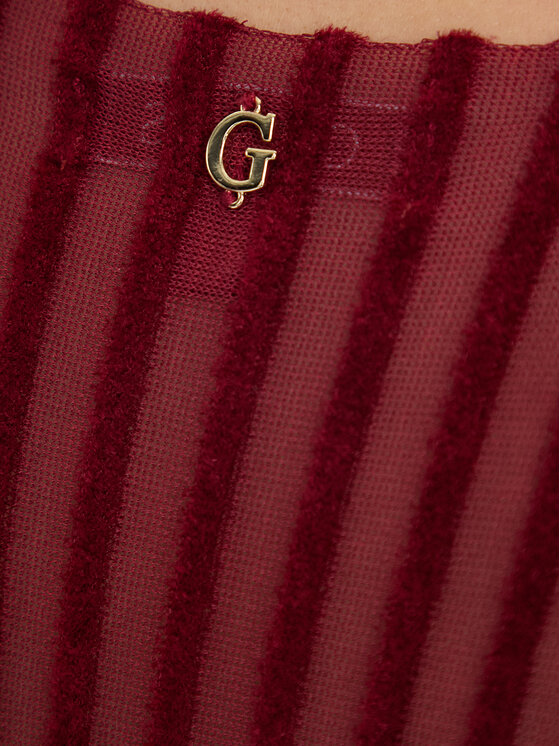 Guess Guess Πουλόβερ W5BR62 Z0890 Κόκκινο Slim Fit