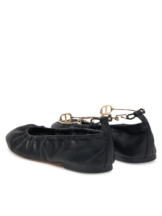 TWINSET TWINSET Baleriny 251TCP150 Czarny