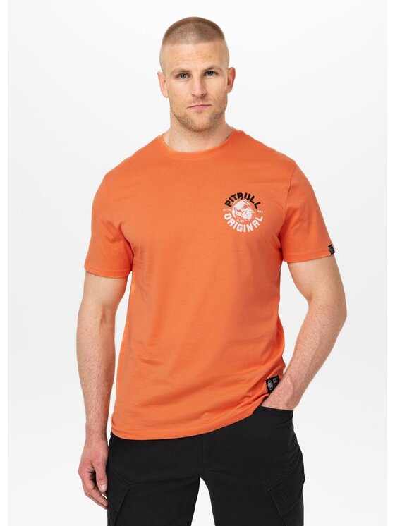 PITBULL PITBULL T-Shirt DOG SD Pomarańczowy Regular Fit