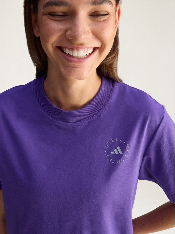 adidas by Stella McCartney adidas by Stella McCartney Koszulka techniczna 82487 Fioletowy Regular Fit