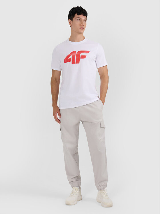 4F 4F T-Shirt NOS Biały Regular Fit
