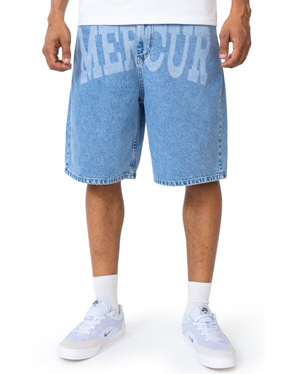 Mercur Mercur Szorty jeansowe Loose Box Niebieski Baggy Fit