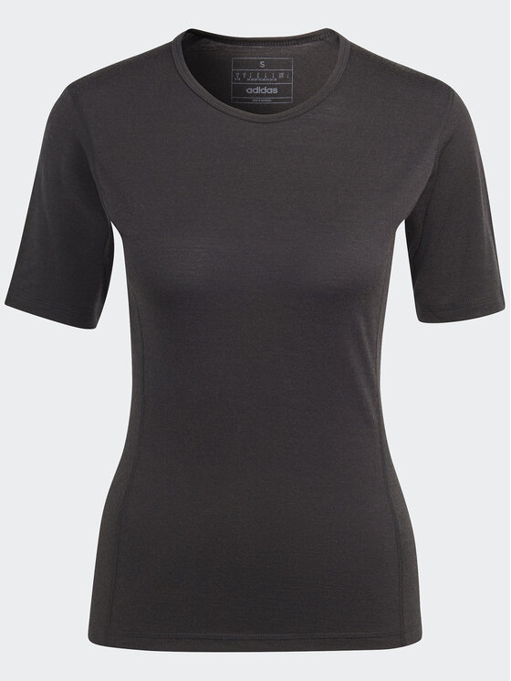 adidas adidas Termoaktīva apģērba augšdaļa Xperior Merino 200 HZ8553 Melns Slim Fit