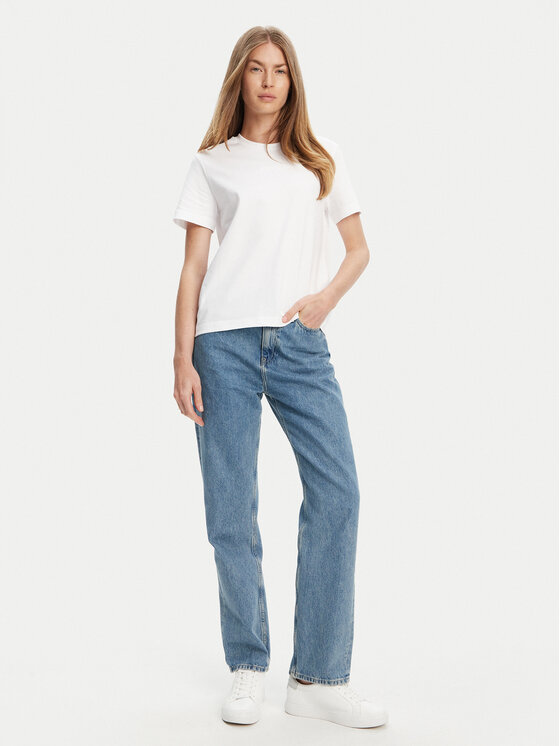 Calvin Klein Calvin Klein T-Shirt LV044C905G Biały Regular Fit