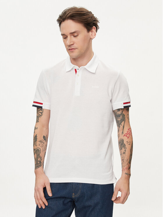 Geox Geox Polokošeľa M4510L T2649 F1492 Biela Regular Fit