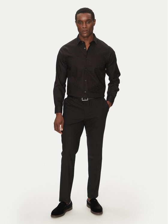 Armani Exchange Armani Exchange Koszula XM000431 AF13131 FC041 Czarny Regular Fit