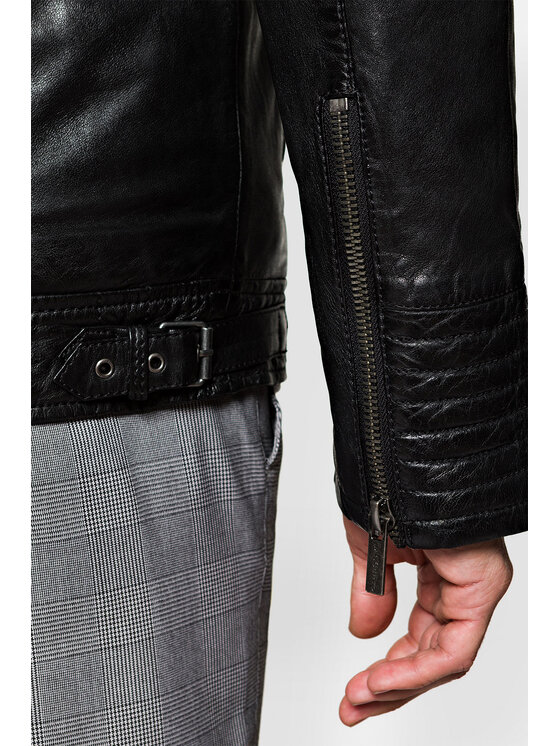 Lancerto Lancerto Kurtka skórzana Lorette KU068222000002 Czarny Regular Fit