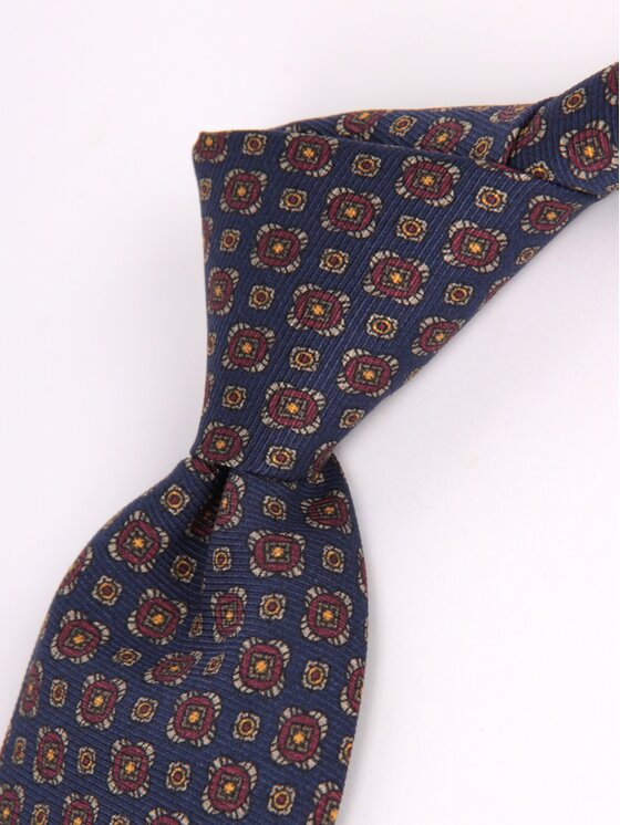 ELSNER ELSNER Krawat JEDWAB ANCIENT MADDER A1077 Granatowy