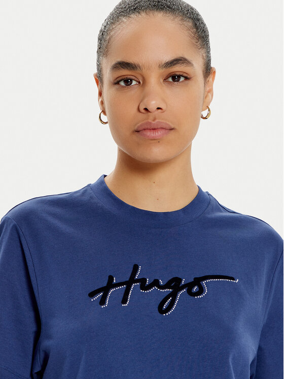 HUGO Hugo Póló 50528585 Sötétkék Regular Fit