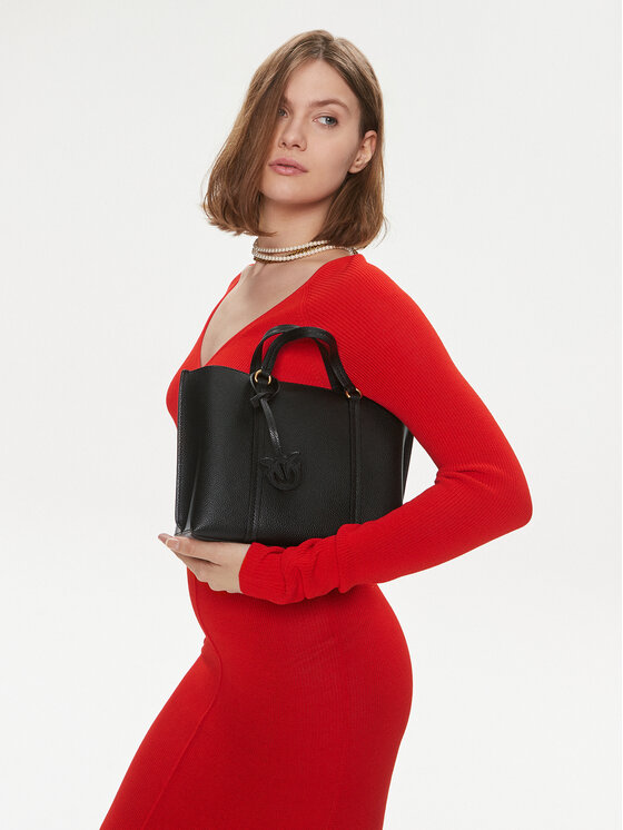 PINKO Pinko Torbica Carrie Shopper Classic PE 24 PLTT 102833 A1LF Crna