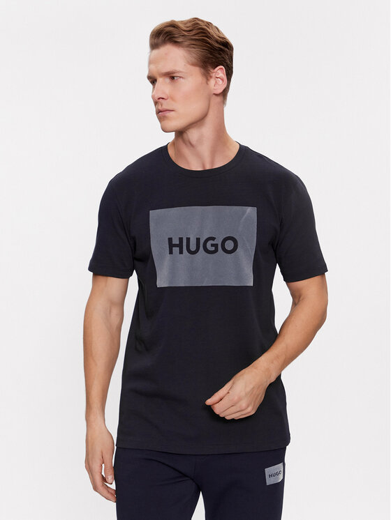 Hugo T-shirt Dulive_V 50501004 Tamnoplava Regular Fit