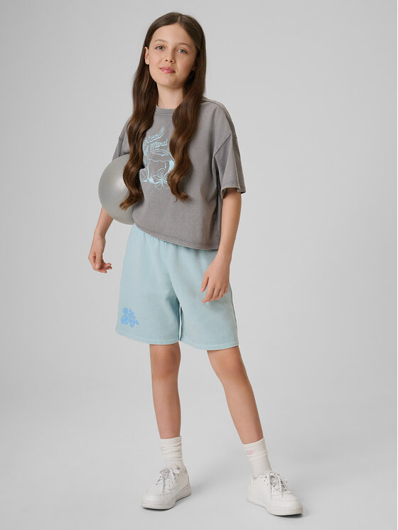 4F 4F T-Shirt SUMMER SPLASH Szary Loose Fit