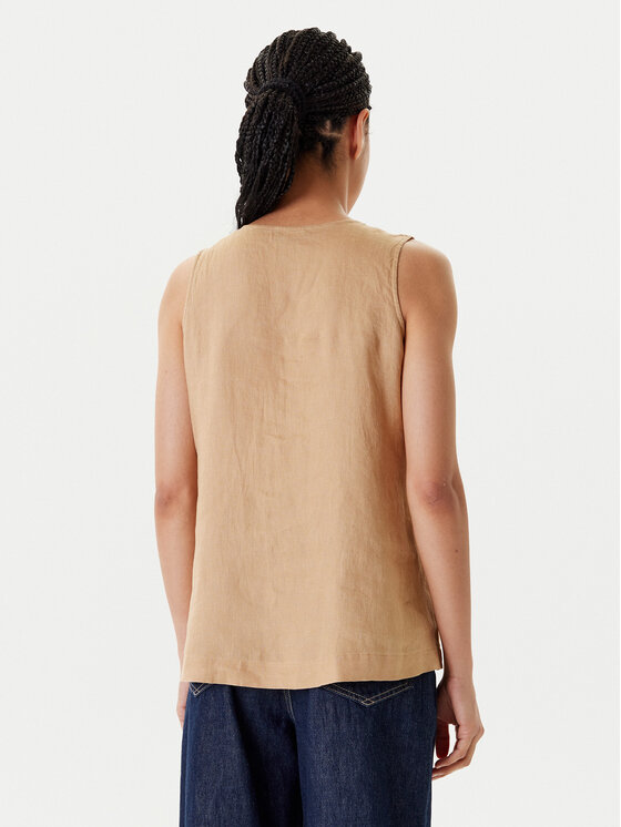 United Colors Of Benetton United Colors Of Benetton Μπλουζάκι 5BMLDQ06W Μπεζ Regular Fit