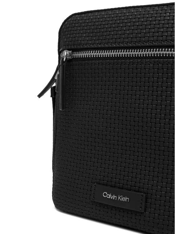 Calvin Klein Calvin Klein Geantă crossover Embossed Woven Reporter LV04D3208G Negru