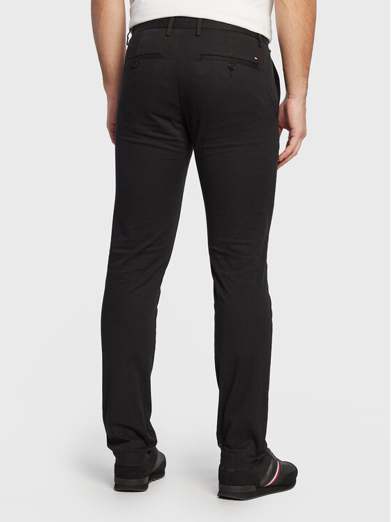 Tommy Hilfiger Tommy Hilfiger Chinos kelnes Bleecker MW0MW26619 Juoda Slim Fit
