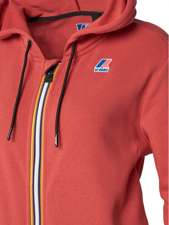 K-Way K-Way Felpa Arnel K4115ZW Rosso Regular Fit