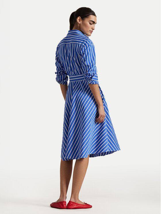 Polo Ralph Lauren Polo Ralph Lauren Košeľové šaty 211891428004 Modrá Regular Fit
