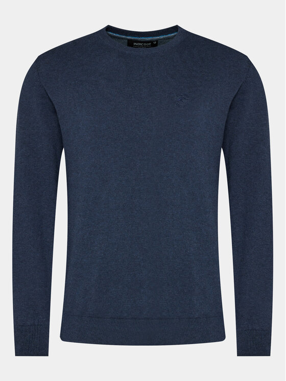 INDICODE INDICODE Pulover Wildman 35-697 Mornarsko modra Regular Fit