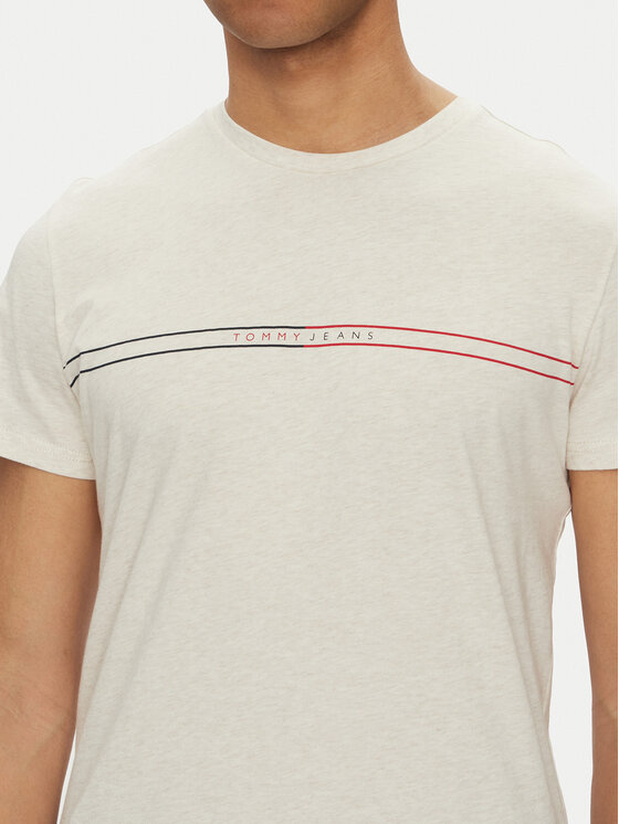 Tommy Jeans Tommy Jeans T-Shirt Entry Graphic DM0DM20779 Beżowy Slim Fit