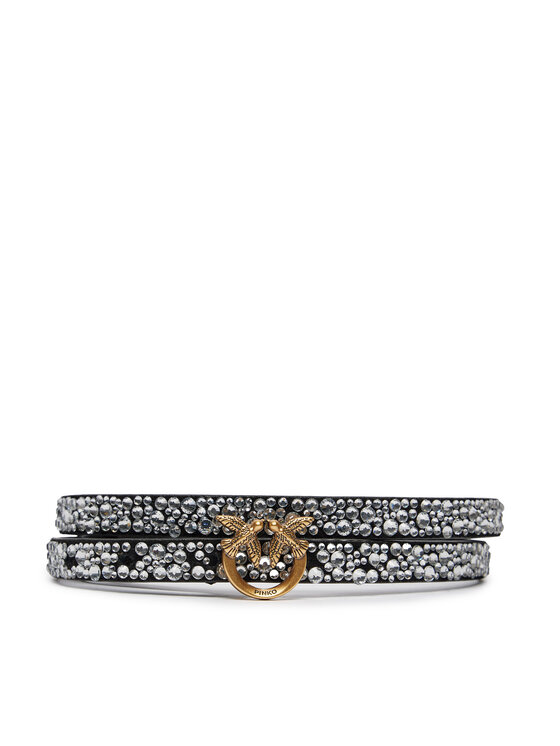 PINKO Pinko Dámsky opasok Love Berry H1 Belt PE 24 PLT01 102148 A159 Čierna
