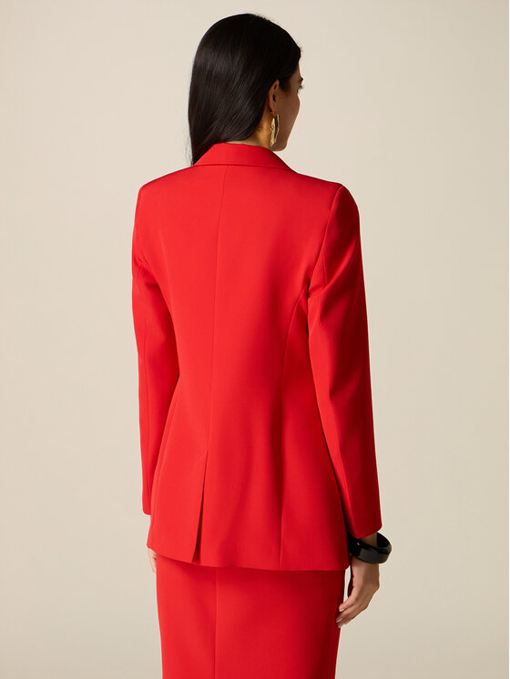 Oltre Oltre Giacca da abito Q810R004608N016 Rosso Slim Fit