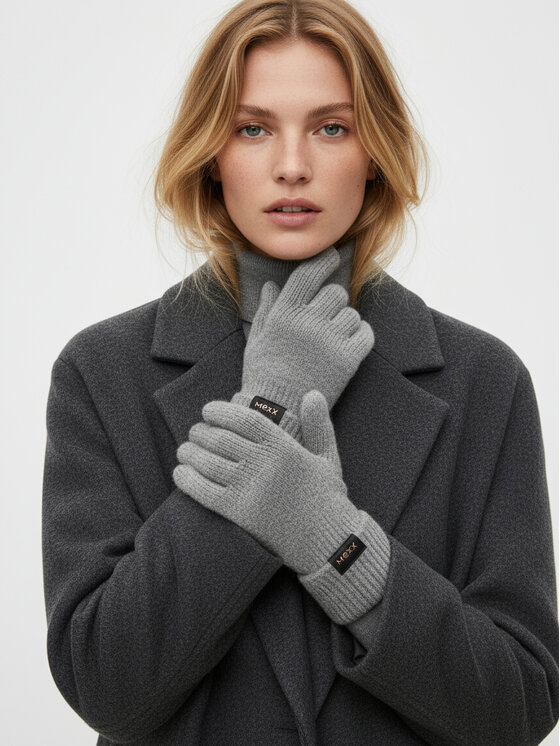 MEXX MEXX Mănuși CEO-MEXX-W6-001-AW26 Gri