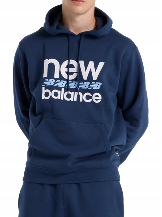 New Balance New Balance Bluza MT51941NNY Niebieski Standard Fit