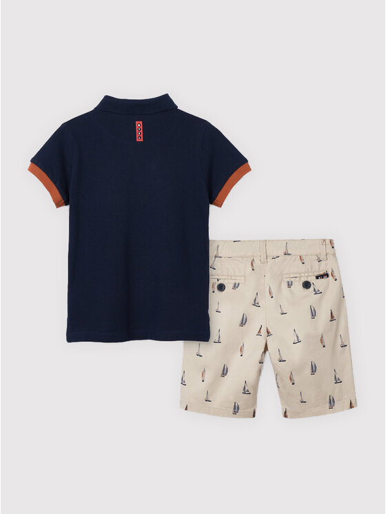Completo polo e pantaloncini 3245 Multicolore