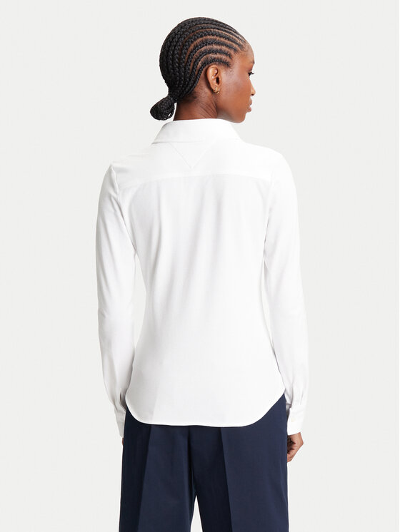 Tommy Hilfiger Tommy Hilfiger Košeľa 1985 WW0WW43528 Écru Slim Fit