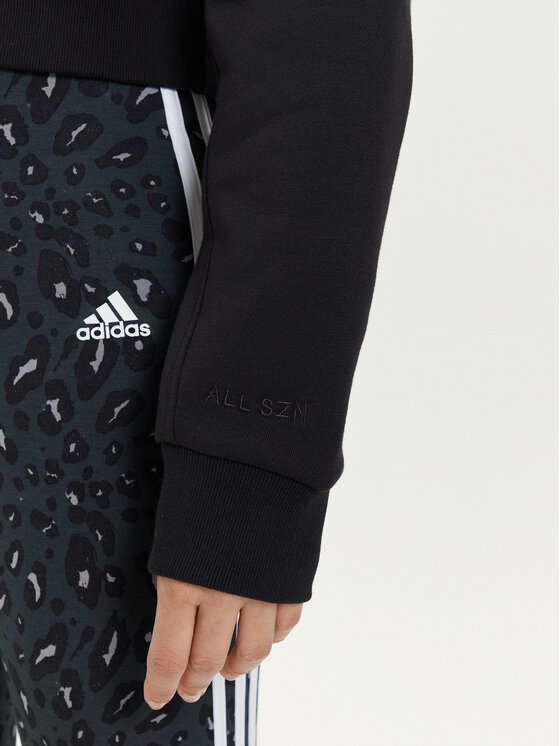 adidas adidas Majica dugih rukava ALL SZN Fleece IW1225 Crna Regular Fit