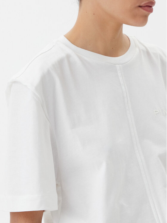 PINKO PINKO T-Shirt Tuca 105015 A2ID Bílá Regular Fit