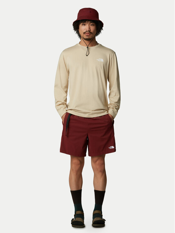 The North Face The North Face Longsleeve Simple Dome NF0A87QN Μπεζ Regular Fit