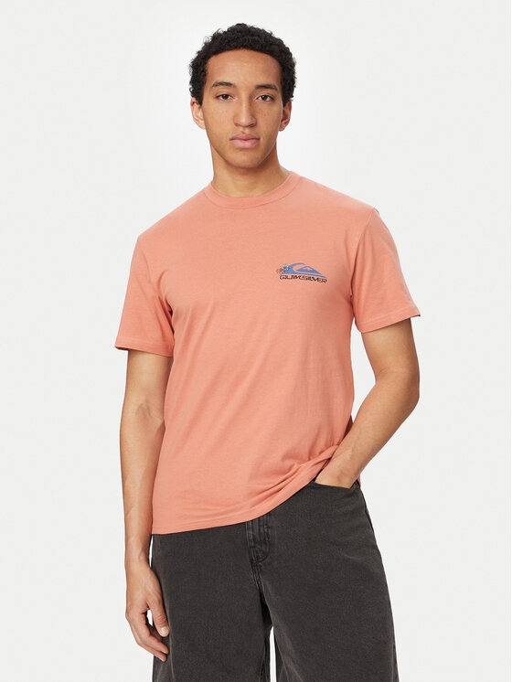 Quiksilver Quiksilver T-Shirt EV Barrel Paradise EQYZT08285 Różowy jasny Regular Fit