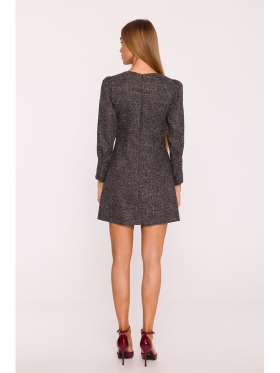 Made of Emotion Made of Emotion Sukienka wieczorowa M870 Czarny Modern Slim Fit