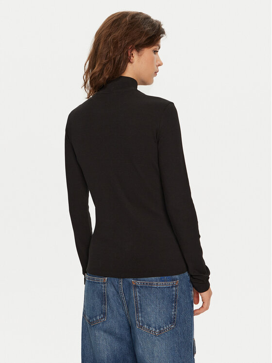 HUGO Hugo Rollkragenpullover 50525318 Schwarz Regular Fit