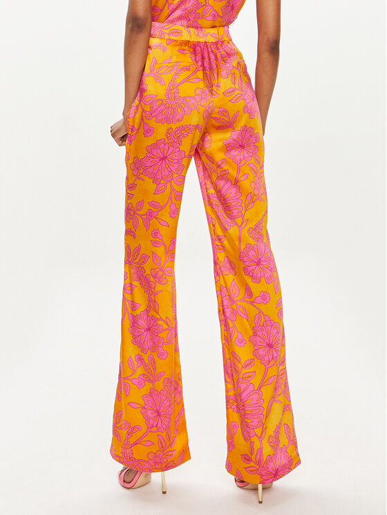 Morgan Morgan Pantaloni di tessuto 241-PMING Arancione Regular Fit