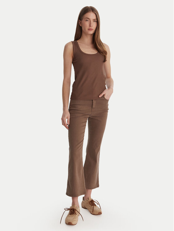 Marella Marella Top Orata 2613941015 Hnědá Slim Fit