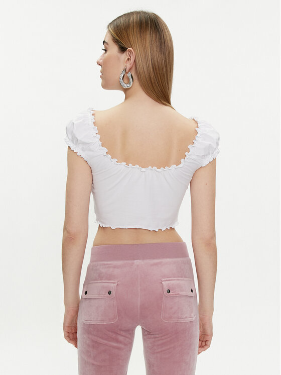 Juicy Couture Juicy Couture Bluza Brodie JCWCT23309 Bela Regular Fit