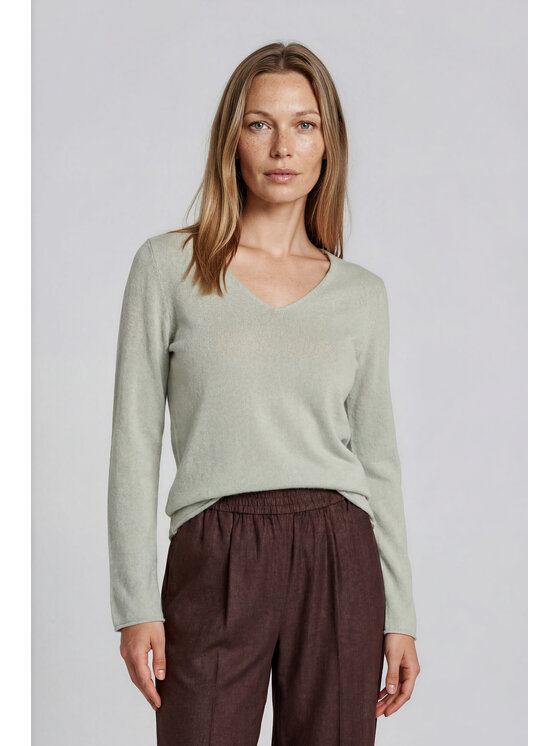 Fobya Fobya Bluzka F3035 Zielony jasny Basic Fit