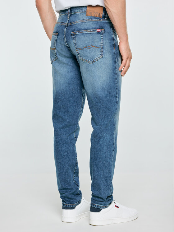 BIG STAR BIG STAR Jeansy HARPER Niebieski Tapered Fit