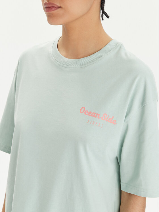 4F 4F T-Shirt 4FWSS24TTSHF1265 Grün Oversize