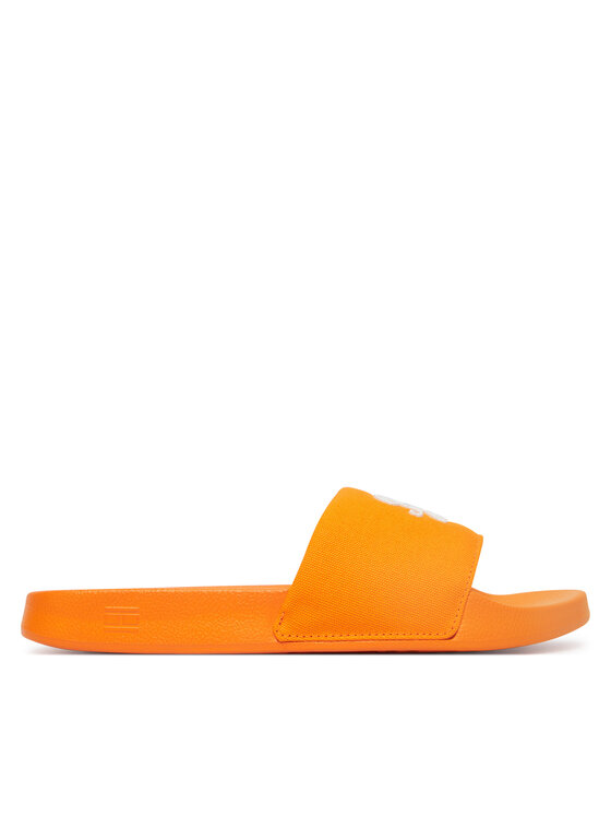 Tommy Hilfiger Tommy Hilfiger Klapki Th Script Pool Slide FW0FW09286 Pomarańczowy