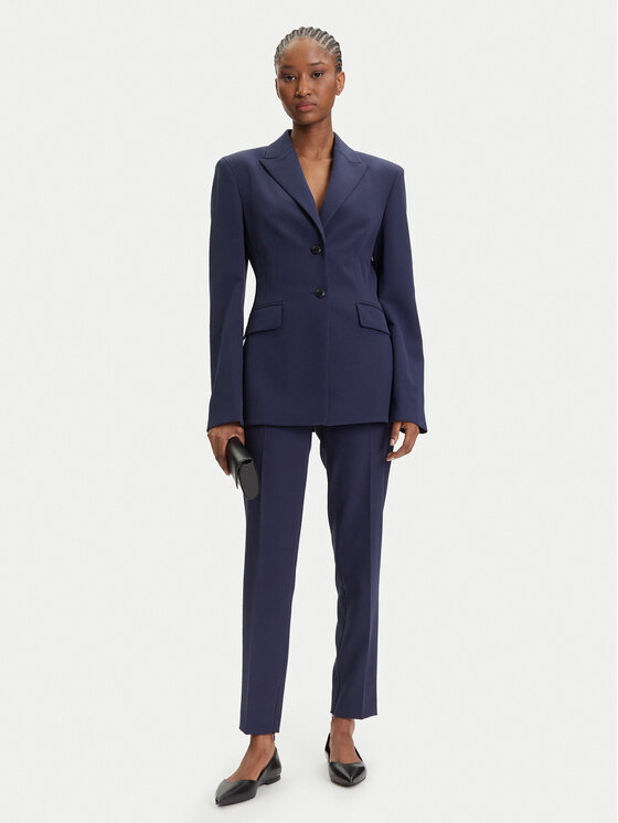 HUGO HUGO Marynarka Asmalla-1 50533901 Granatowy Slim Fit