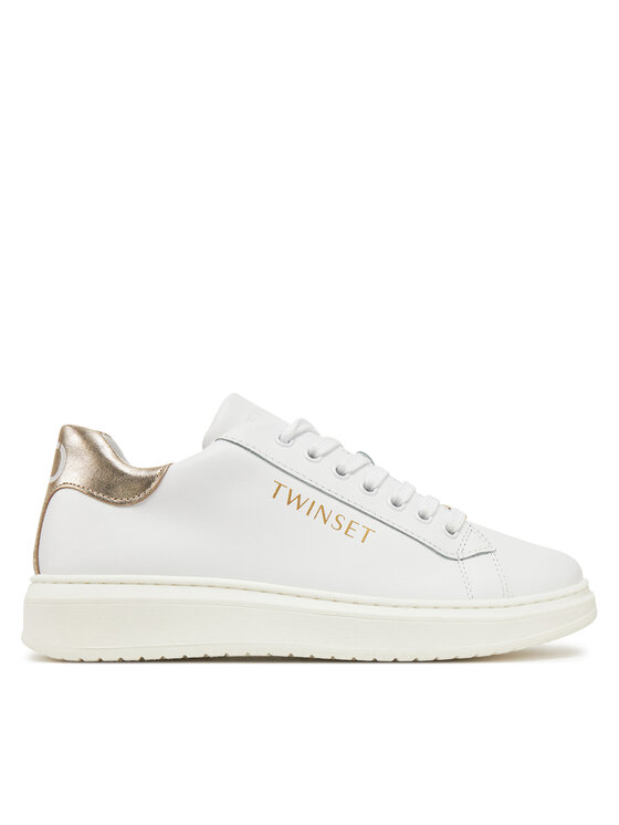 TWINSET Sneakersy 251GCJ010 Biela