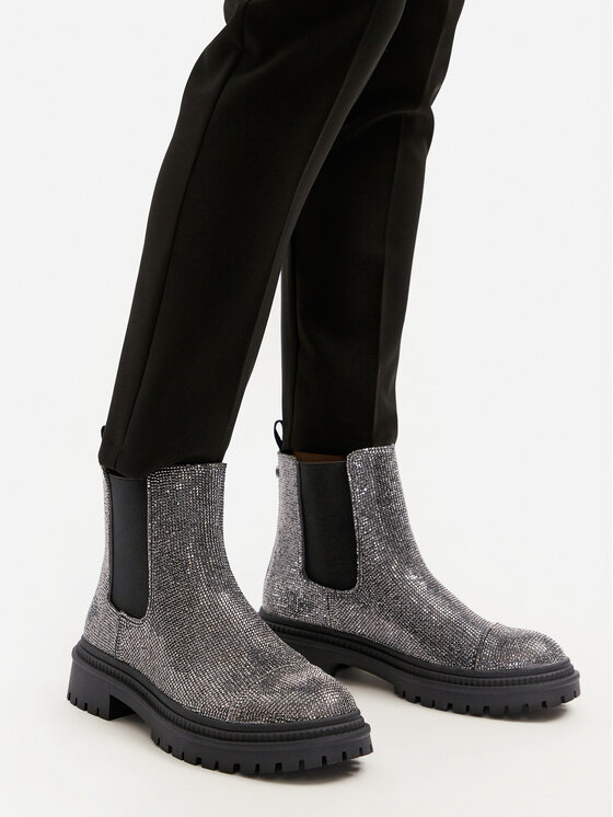 Steve Madden Steve Madden Боти тип челси Moonlit SM11003468 Сребрист
