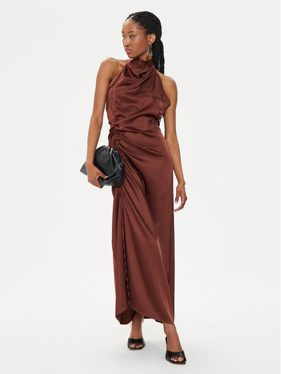 Gestuz Gestuz Poletna obleka Walery 10908960 Rjava Relaxed Fit