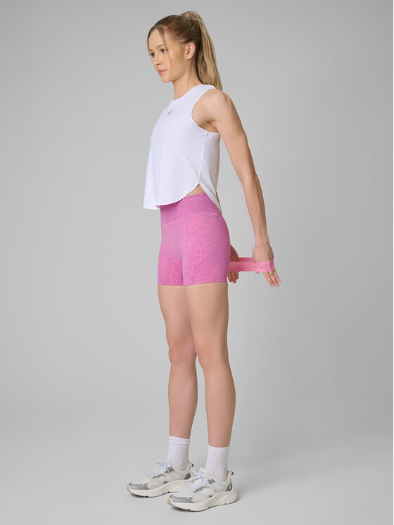 4F 4F Top TRAINING Biały Regular Fit