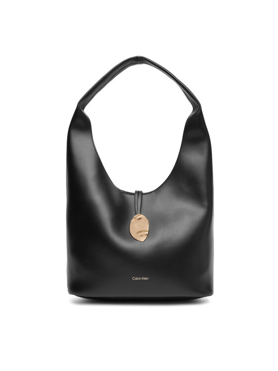 Calvin Klein Jeans Calvin Klein Jeans Geantă Stone Lock Slouchy Small Shoulde LV04K3176G Negru