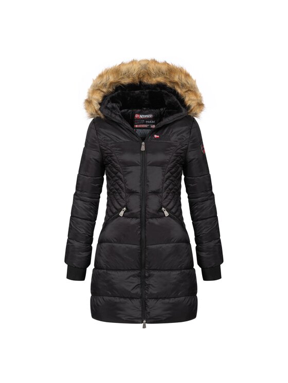 Geographical Norway Geographical Norway Kurtka puchowa WY4579F/GN-NOIR Czarny Regular Fit